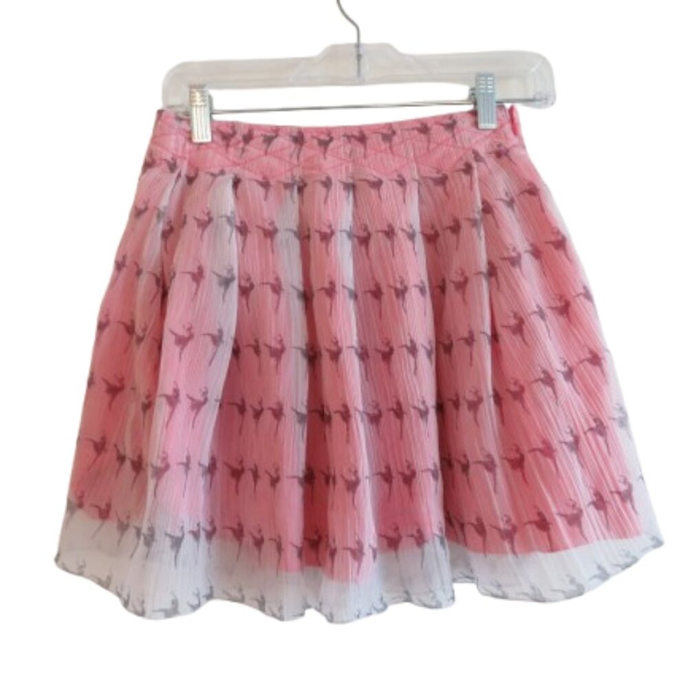 DKNY Pink Printed Mini Skirt